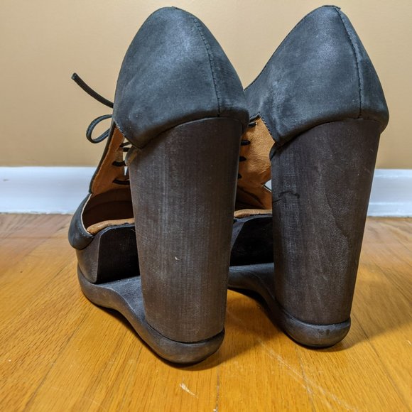 Jeffrey Campbell shankless Benched Woodies High heel size 7 - Picture 4 of 16